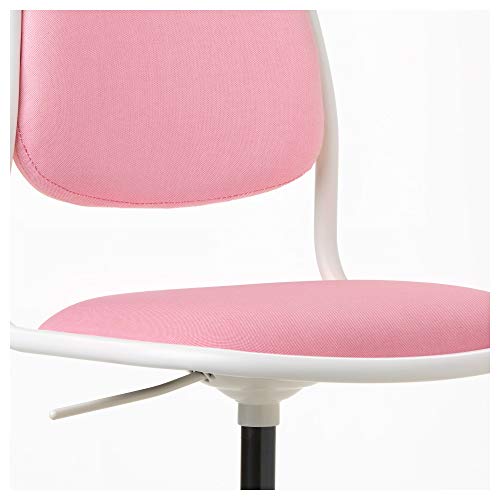 IKEA 903.208.27 Örfjäll - Silla de Escritorio Infantil, Color Blanco y Rosa