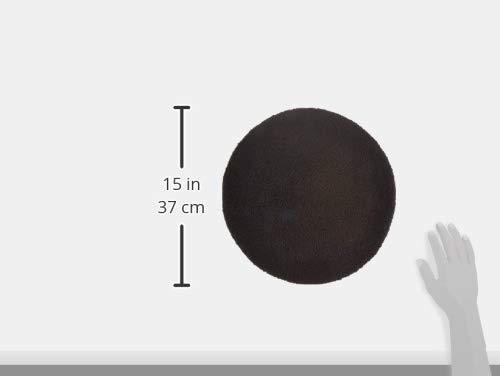 Ikea Bertil cojín para Silla Redonda - 33 cm de diámetro - Asiento con Parte Inferior Antideslizante - Lavable a máquina - Negro