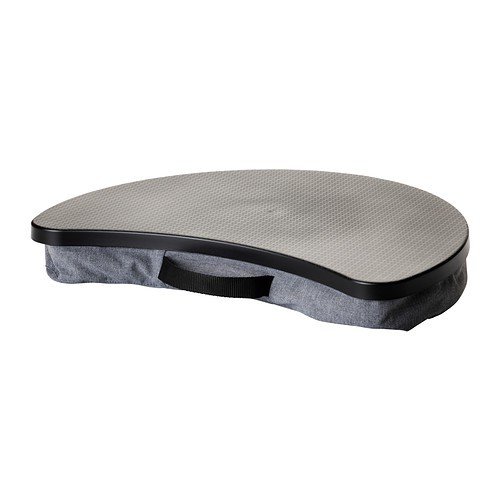 Ikea BYLLAN - Soporte para Ordenador portátil, Flackarp Gris, Negro