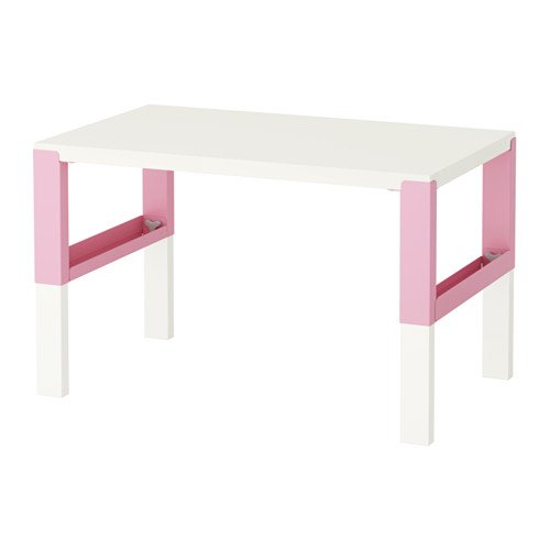 IKEA escritorio blanco, rosa 20204.82629.1814