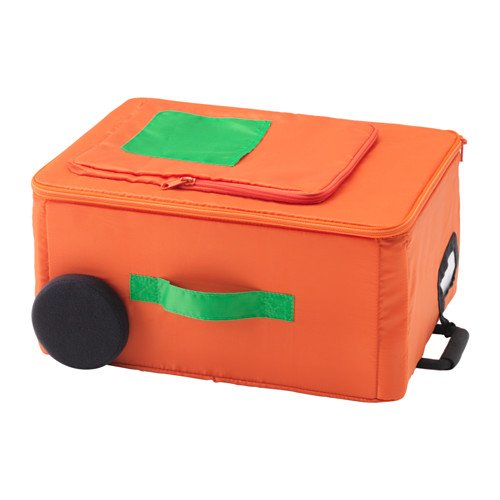 Ikea Flytbar maleta caja naranja 40x30x20 cm