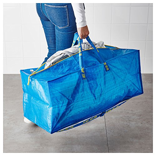 Ikea Frakta Storage Bag, Blue, 4 Pack