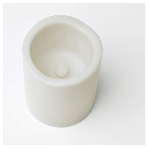 Ikea GODAFTON - Juego de 2 velas de pilar sin llama LED, color gris Ikea GODAFTON - Juego de 2 velas de pilar sin llama LED, color gris