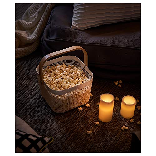 Ikea GODAFTON - Juego de 2 velas de pilar sin llama LED, color gris Ikea GODAFTON - Juego de 2 velas de pilar sin llama LED, color gris