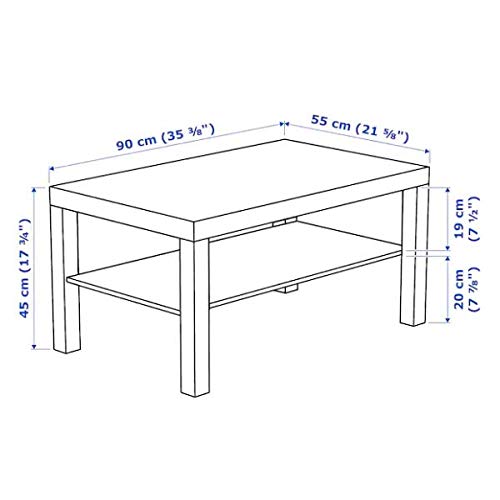 Ikea Lack - Mesa de Centro (90 x 55 cm), Color Blanco Ikea Lack - Mesa de Centro (90 x 55 cm), Color Blanco
