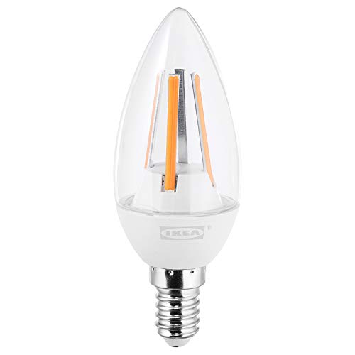 IKEA LEDARE E14 - Bombilla de vela (400 lúmenes, luz regulable, luz LED