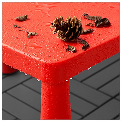 IKEA Mammut - Mesa infantil para interior/exterior, color rojo