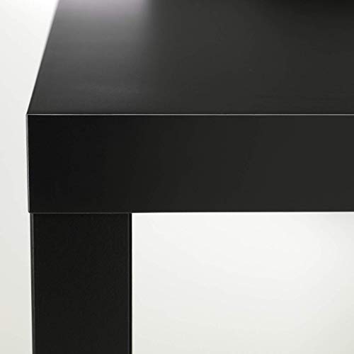 Ikea - Mesa Auxiliar lacada (55 x 55 cm), Color Negro