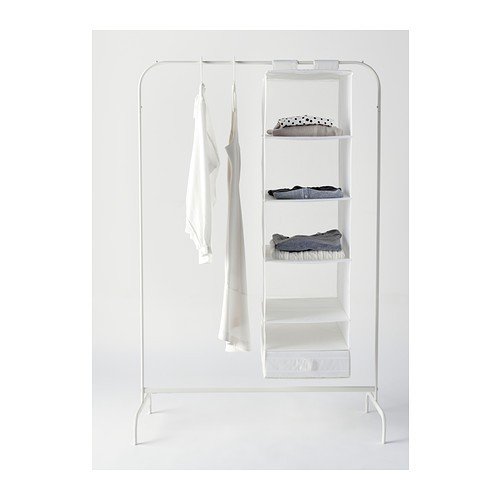 Ikea MULIG - Ropa Rack, Blanco - 99x46 cm Ikea MULIG - Ropa Rack, Blanco - 99x46 cm