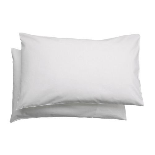 'Ikea Niños almohada Juego de 2 "len almohada para cuna – 35 x 55 cm – 100% algodón – blanco