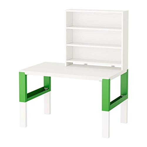 Ikea Pahl 791.289.77 Escritorio con Unidad de complemento, Color Blanco y Verde, tamaño 37 3/4x22 7/8 Pulgadas