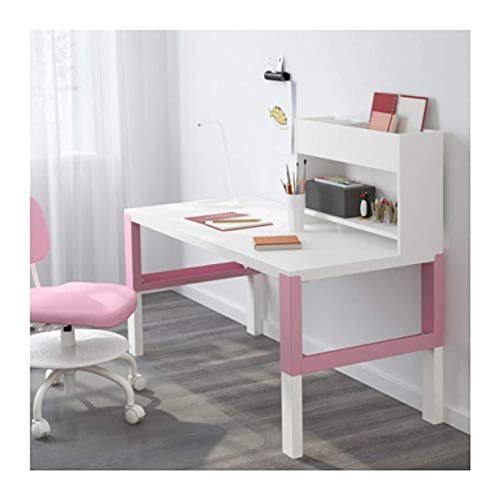 Ikea Pahl 891.289.67 - Escritorio con Unidad de complemento, Color Blanco y Rosa, tamaño 50, 3/8 x 22 7/8 Pulgadas