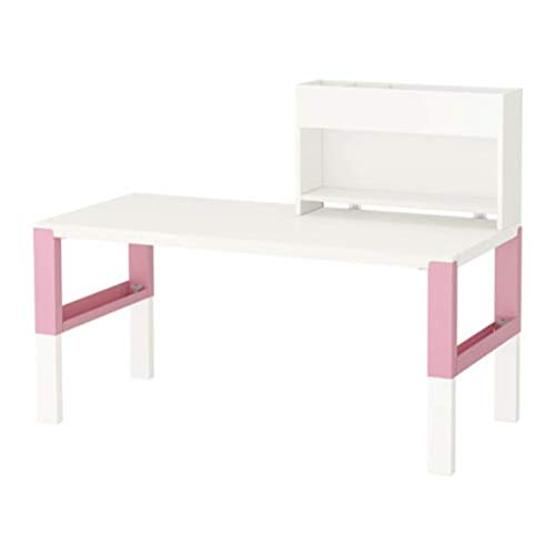 Ikea Pahl 891.289.67 - Escritorio con Unidad de complemento, Color Blanco y Rosa, tamaño 50, 3/8 x 22 7/8 Pulgadas Ikea Pahl 891.289.67 - Escritorio con Unidad de complemento, Color Blanco y Rosa, tamaño 50, 3/8 x 22 7/8 Pulgadas
