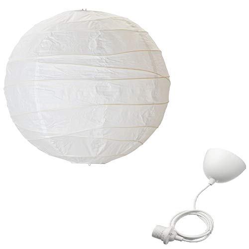 IKEA REGOLIT & HEMMA Set Lampara de techo pantalla montura con cable IKEA REGOLIT & HEMMA Set Lampara de techo pantalla montura con cable