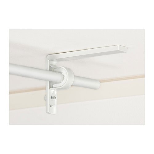 Ikea Soporte para barra de cortina, 2 unidades, acero blanco Ikea Soporte para barra de cortina, 2 unidades, acero blanco