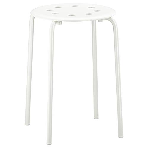 Ikea – Taburete 'Marius' con asiento de 45 cm de altura – Acero – Blanco Ikea – Taburete 'Marius' con asiento de 45 cm de altura – Acero – Blanco