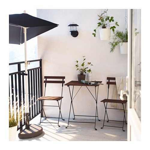 Ikea - Tärnö garden table with 2 chairs Acacia Color Dark Brown Ikea - Tärnö garden table with 2 chairs Acacia Color Dark Brown