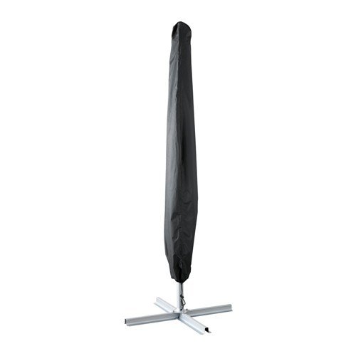 Ikea tosterö sombrilla móvil en negro; impermeable; (220 cm)