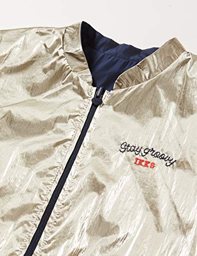 IKKS Junior Veste Bombers Reversible Chaqueta, Azul (Navy/Champagne 48), 5 años para Niñas