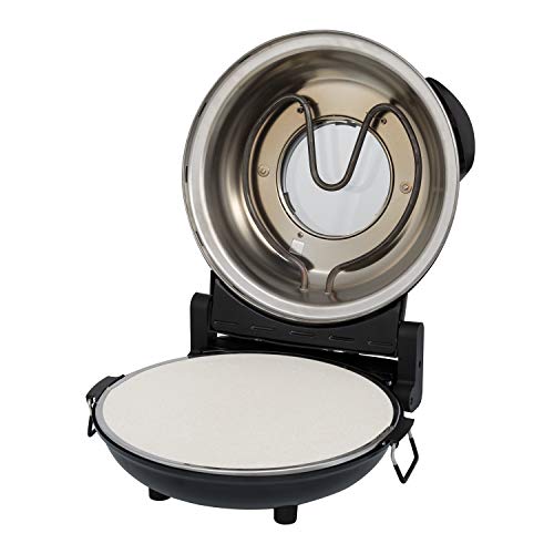 IKOHS Create Pizza Maker - Horno Eléctrico Pizzas, Base de Piedra Especial para cocinar Pizza, 31 CM Diámetro, 1200 W, Temperatura hasta 350°, Niveles Potencia 5, Temporizador, Autoapagado (Negro) IKOHS Create Pizza Maker - Horno Eléctrico Pizzas, Base de Piedra Especial para cocinar Pizza, 31 CM Diámetro, 1200 W, Temperatura hasta 350°, Niveles Potencia 5, Temporizador, Autoapagado (Negro)