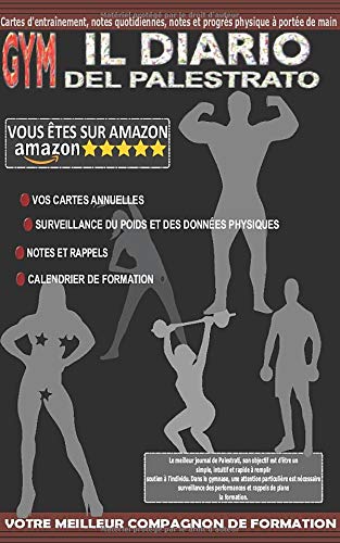 IL DIARIO DEL PALESTRATO - gym salle de musculation courir tout dans un journal, prenez note de tout: Cartes de formation, notes ... à portée de main cartes et tables