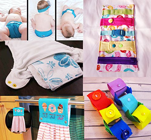 ilauke 400pcs Botones Snaps Plástico T5 Botones Redondos Colores 20 Colores con Snap Alicate ilauke 400pcs Botones Snaps Plástico T5 Botones Redondos Colores 20 Colores con Snap Alicate