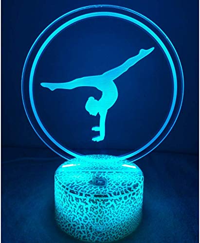 Ilusión óptica 3D Gimnasia Luz de Noche 7 Colores que Cambian USB Poder Touch Switch Decor Lámpara LED Mesa Lámpara Niños Juguetes Cumpleaños Navidad Regalo Ilusión óptica 3D Gimnasia Luz de Noche 7 Colores que Cambian USB Poder Touch Switch Decor Lámpara LED Mesa Lámpara Niños Juguetes Cumpleaños Navidad Regalo