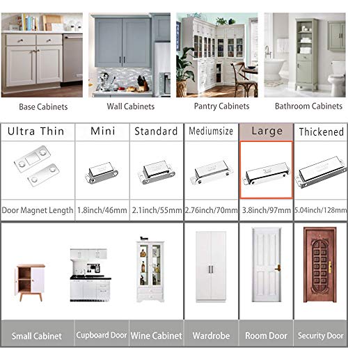 Iman Puerta Armario Jiayi 4 Piezas Tarea Pesada Magnetico Pestillo 28 KG Halar Fuerte Acero inoxidable Imán Cierre Para Cocina Alacena Puerta Cerraduras Cajón Clausura Guardarropa Clausura Iman Puerta Armario Jiayi 4 Piezas Tarea Pesada Magnetico Pestillo 28 KG Halar Fuerte Acero inoxidable Imán Cierre Para Cocina Alacena Puerta Cerraduras Cajón Clausura Guardarropa Clausura