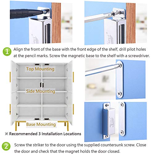 Iman Puerta Fuerte Jiayi 6 Pcs Tarea Pesada Cierre Magnetico Puerta Pestillo Puerta Corredera Iman Armario Magnético Pestillo de Cocina Mueble Cierre Cajones Alacena Clausura Cerradura Magnetica Iman Puerta Fuerte Jiayi 6 Pcs Tarea Pesada Cierre Magnetico Puerta Pestillo Puerta Corredera Iman Armario Magnético Pestillo de Cocina Mueble Cierre Cajones Alacena Clausura Cerradura Magnetica