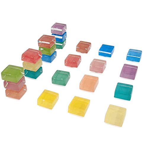 Imanes de Cristal Cuadrados para la Oficina de la Cocina, refrigerador magnético de 15 mm de Iman Decoración Divertida Multicolor (Paquete de 24) Imanes de Cristal Cuadrados para la Oficina de la Cocina, refrigerador magnético de 15 mm de Iman Decoración Divertida Multicolor (Paquete de 24)