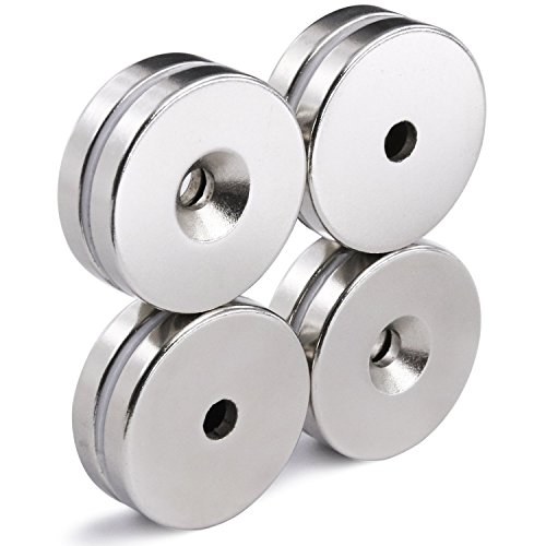 Imanes de Disco de Neodimio 10 Piezas, Imanes de Tierra Rara Súper Fuertes, 30x5 mm Unidad Imán Fuerte Potente 8kg de Fuerza, Para Nevera, Científica, Manualidades, Bricolaje