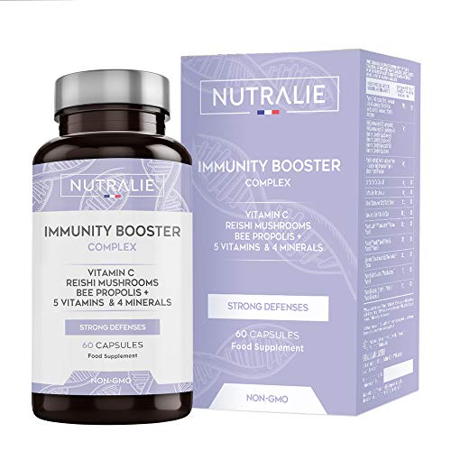 Immunity Booster Multivitaminas y Minerales Concentrado | Potenciador Sistema Inmunitario y Defensas con Vitamina C, Zinc, Hierro + Vitaminas y Minerales | 60 Cápsulas Nutralie Immunity Booster Multivitaminas y Minerales Concentrado | Potenciador Sistema Inmunitario y Defensas con Vitamina C, Zinc, Hierro + Vitaminas y Minerales | 60 Cápsulas Nutralie