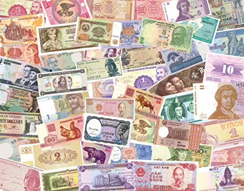 IMPACTO COLECCIONABLES Billetes del Mundo - 50 Billetes Diferentes de 34 Países