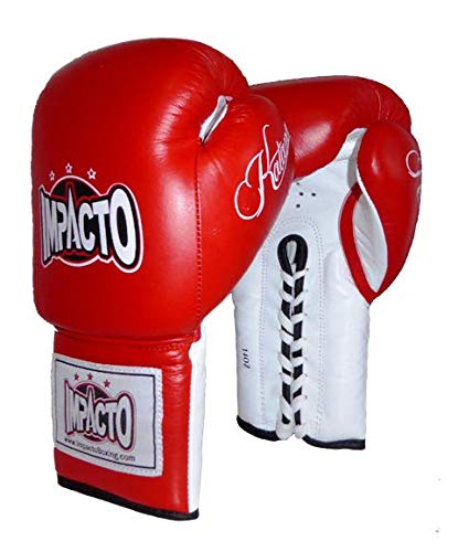 IMPACTO - Guantes Kattana competicion Profesionales Cuerdas (Azul, 16oz)