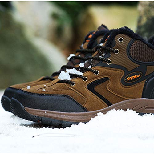 Impermeable Y Transpirable Botas De Montaña Zapatos Deslizamiento Resistente Al Desgaste para Unisex Enviar Calcetines Marrón 41 EU