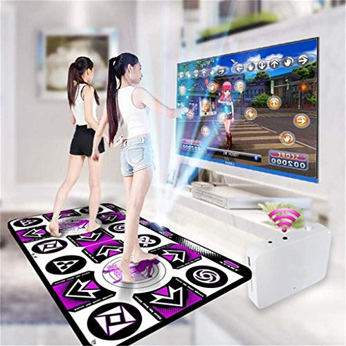 Inalámbrico Doble Danza Mats, La Estera del Juego del Espesamiento De Moqueta Danza Calchotenas Adultos/Niños TV De Alta Definición Ordenador De Doble Uso,Equipado con 2 Receptor Inalámbrico Inalámbrico Doble Danza Mats, La Estera del Juego del Espesamiento De Moqueta Danza Calchotenas Adultos/Niños TV De Alta Definición Ordenador De Doble Uso,Equipado con 2 Receptor Inalámbrico