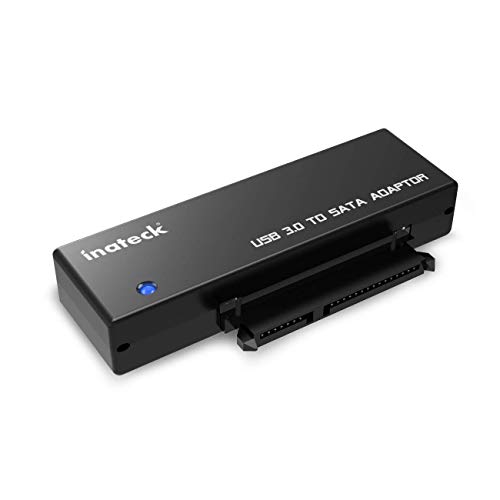 Inateck USB 3.0 a SATA Adaptador Convertidor para 2.5/3.5 Pulgadas Disco Duro HDD SSD con 12V/2A Fuente de Alimentación, Negro