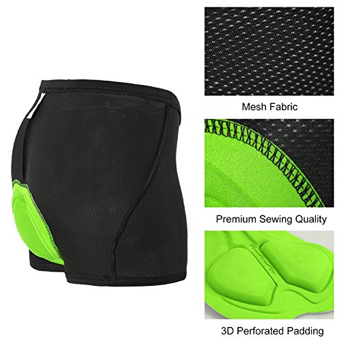 INBIKE Ropa Interior Ciclismo De Hombre Calzoncillos Ciclismo con 3D Almohadilla De Esponja para Bici Ciclista Bicicleta MTB(L)