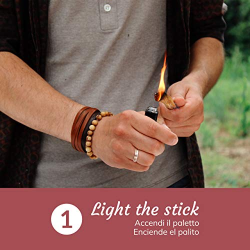 Incienso Natural Palo Santo - Madera Sagrada - Palitos Variedad Popular Ayabaca - 14 Palitos - Aroma para Yoga, meditación, relajación, espiritualidad, Viaje Interior Incienso Natural Palo Santo - Madera Sagrada - Palitos Variedad Popular Ayabaca - 14 Palitos - Aroma para Yoga, meditación, relajación, espiritualidad, Viaje Interior