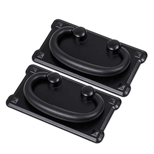 INCREWAY 2 Set 95 * 52mm Manijas para Muebles, Zinklegierung Negro Muebles Anillo Tirador Perillas Armario de Cajón Manija del Armario INCREWAY 2 Set 95 * 52mm Manijas para Muebles, Zinklegierung Negro Muebles Anillo Tirador Perillas Armario de Cajón Manija del Armario