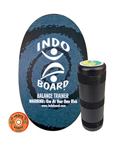 Indo Board Original Blue - Plataforma de equilibrio para fitness