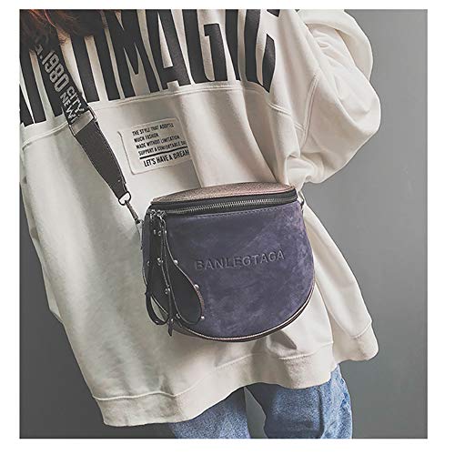 Indumentaria Femenina Pequeño Bolsas De Mensajero, Señora Hombro del Bolso del Cubo Bolsas Crossbody La Bolsa De Asas del Bolso Las Hembras Semicírculo De Una Silla,Gris