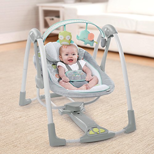 Ingenuity, Columpio compacto plegable - Hugs & Hoots Ingenuity, Columpio compacto plegable - Hugs & Hoots