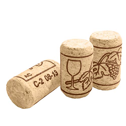 INHEMI 50 Corchos de Vino Tapones de Botella de Corcho Natural para Manualidades,Decoración y Pasatiempos(3.5 x 2 cm)