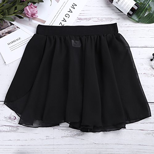 inhzoy Falda de Patinaje Artístico para Niña Chifón Falda de Danza Clásica Cintura Elástica Falda Corta de Ballet Gimnasia Traje de Bailarina Fiesta Negro 3-4 Años inhzoy Falda de Patinaje Artístico para Niña Chifón Falda de Danza Clásica Cintura Elástica Falda Corta de Ballet Gimnasia Traje de Bailarina Fiesta Negro 3-4 Años
