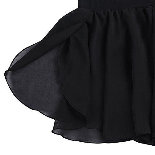 inhzoy Falda de Patinaje Artístico para Niña Chifón Falda de Danza Clásica Cintura Elástica Falda Corta de Ballet Gimnasia Traje de Bailarina Fiesta Negro 3-4 Años inhzoy Falda de Patinaje Artístico para Niña Chifón Falda de Danza Clásica Cintura Elástica Falda Corta de Ballet Gimnasia Traje de Bailarina Fiesta Negro 3-4 Años