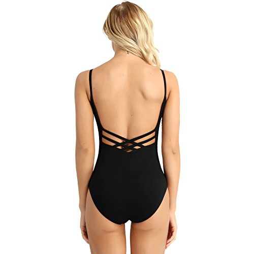 inhzoy Maillot Clásico de Ballet Tirantes para Mujer Elástico Leotardo de Danza Gimnasia Rítmica Espalda Abierta Body Yoga Ballet Baile Disfraz Bailarina Negro Small inhzoy Maillot Clásico de Ballet Tirantes para Mujer Elástico Leotardo de Danza Gimnasia Rítmica Espalda Abierta Body Yoga Ballet Baile Disfraz Bailarina Negro Small
