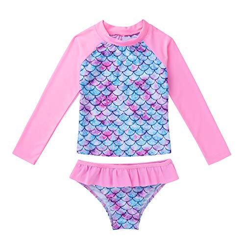 inhzoy Traje de Baño Sirena para Niña Manga Larga Disfraz de Sirena Set Bañador Protección Solar Playa Piscina Ropa de Baño Anti UV Swimsuit Rosa 6 Años inhzoy Traje de Baño Sirena para Niña Manga Larga Disfraz de Sirena Set Bañador Protección Solar Playa Piscina Ropa de Baño Anti UV Swimsuit Rosa 6 Años