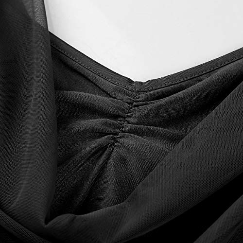 inhzoy Vestido de Danza Ballet para Mujer Maillot Largo Sin Mangas Vestido de Danza Lírica Baile de Salón Leotardo de Patinaje Gimnasia Disfraz de Bailarina Negro Medium inhzoy Vestido de Danza Ballet para Mujer Maillot Largo Sin Mangas Vestido de Danza Lírica Baile de Salón Leotardo de Patinaje Gimnasia Disfraz de Bailarina Negro Medium