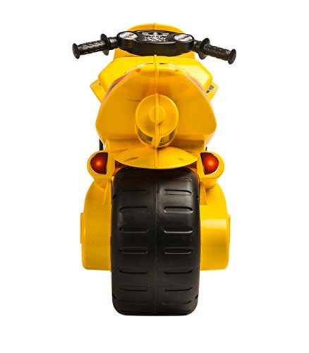 INJUSA - Moto Correpasillos Winner Color Amarillo Recomendado para Niños +3 Años con Ruedas Anchas y Asa de Transporte (194/000)